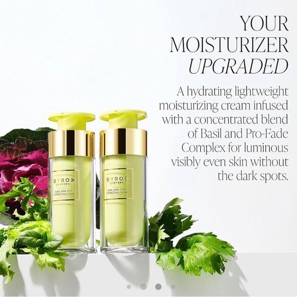 BYROE Basil Dark Spot Correcting Cream Vegan Award Winning Treats Dark Spot NIB - Picture 4 of 7